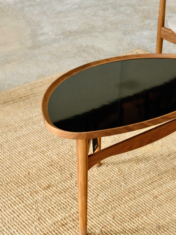 The Eye Table in oak.