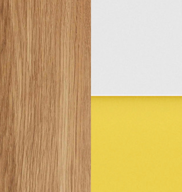  Oak Dark Oil / White / Yellow