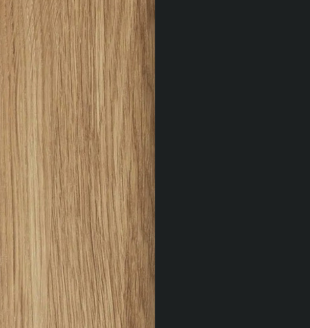 Oak Dark Oil / Black Linoleum